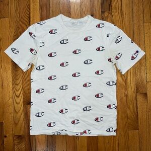 vintage men’s white champion tee